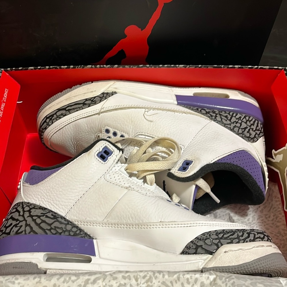 Jordan 3 Retro StockX Verified Dark Iris. Mint condition. ❤️